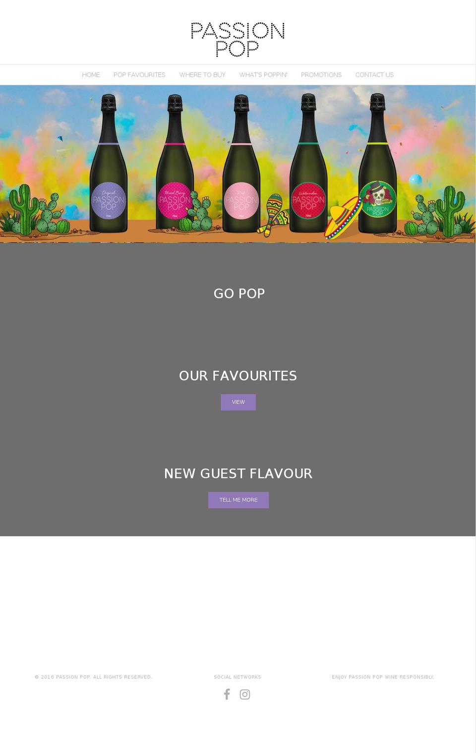 passionpop.com.au shopify website screenshot