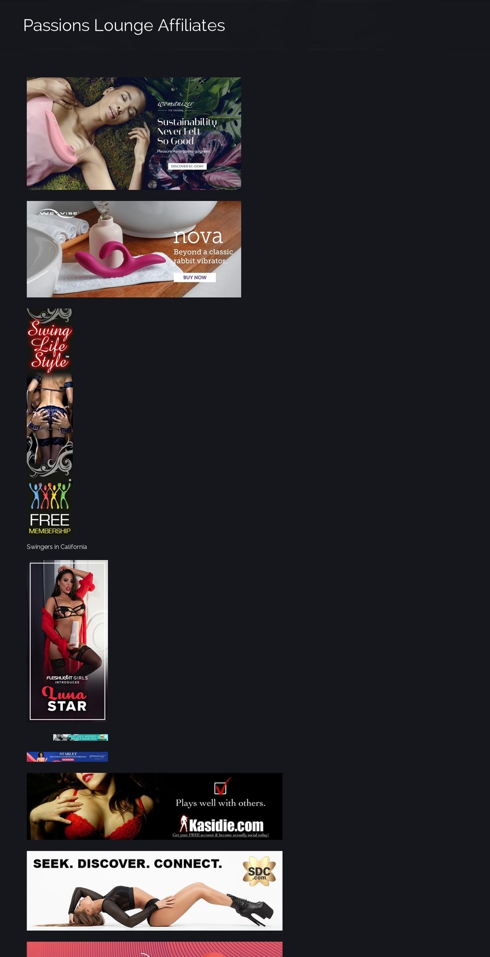 passionsden.com shopify website screenshot