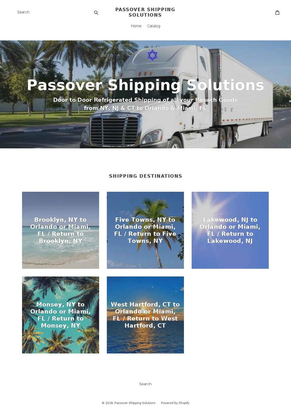 passoverexpress.com — Shopify storefront screenshot
