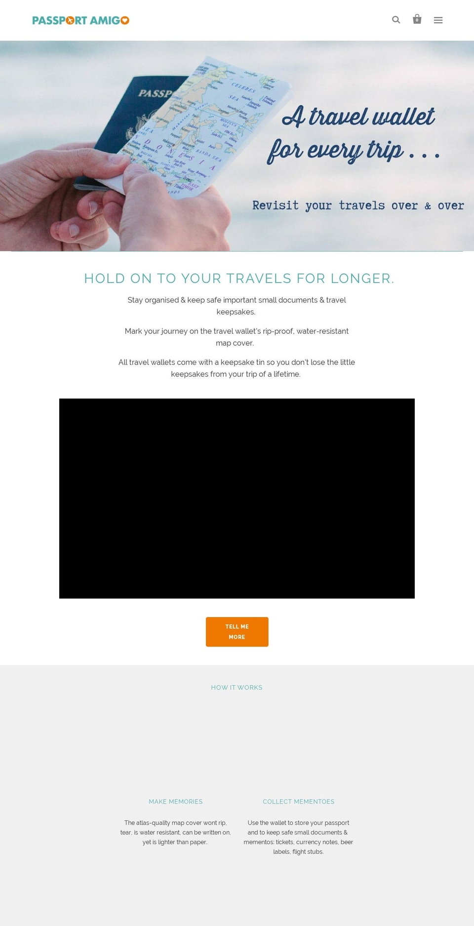 passportamigo.com shopify website screenshot