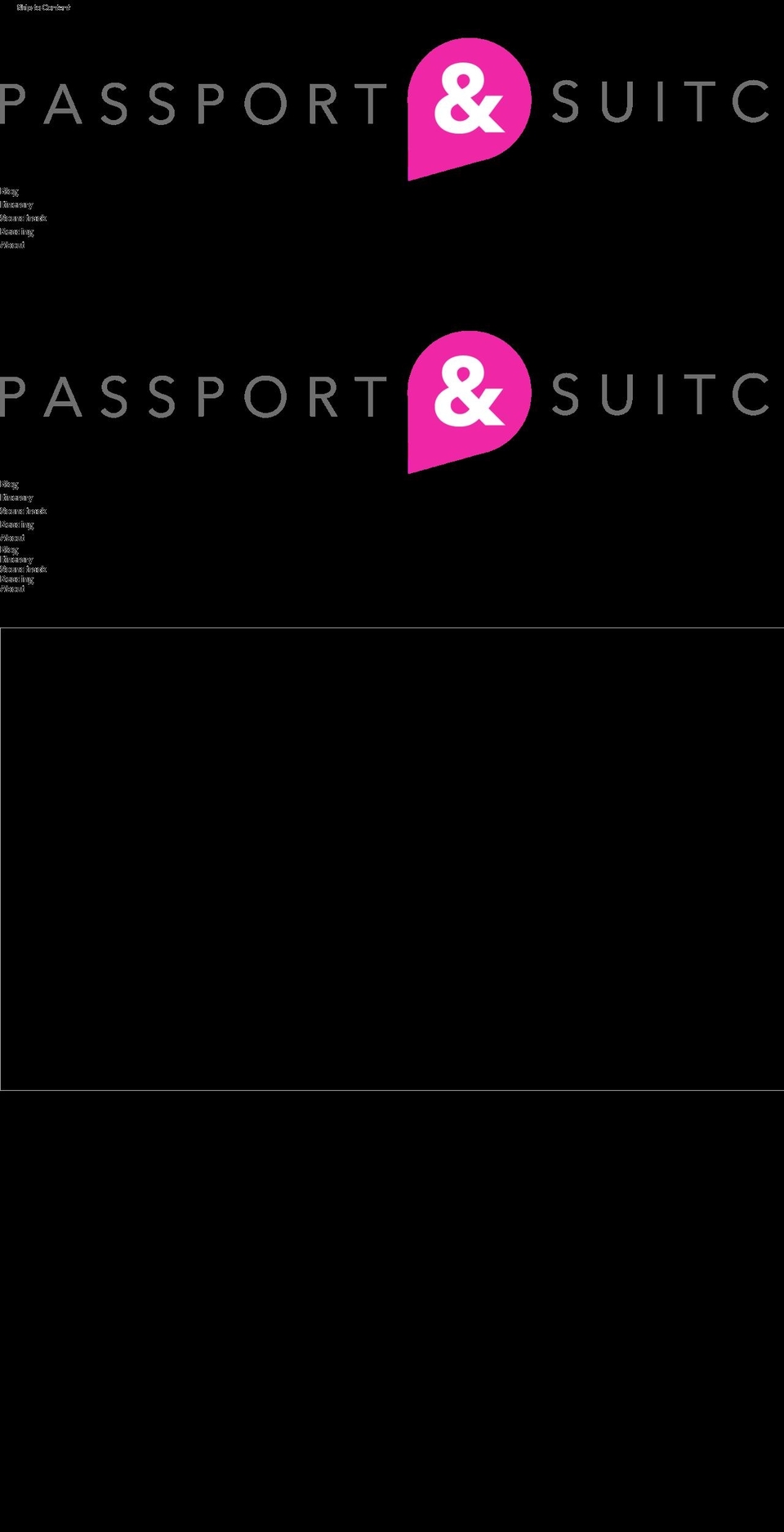 passportandsuitcase.com — Shopify storefront screenshot
