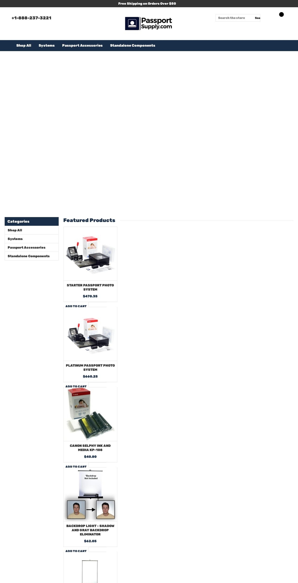 passportsupply.com — Shopify storefront screenshot