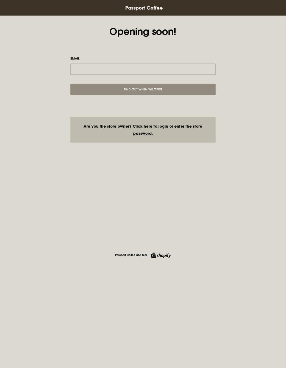 passportwholesale.com — Shopify storefront screenshot
