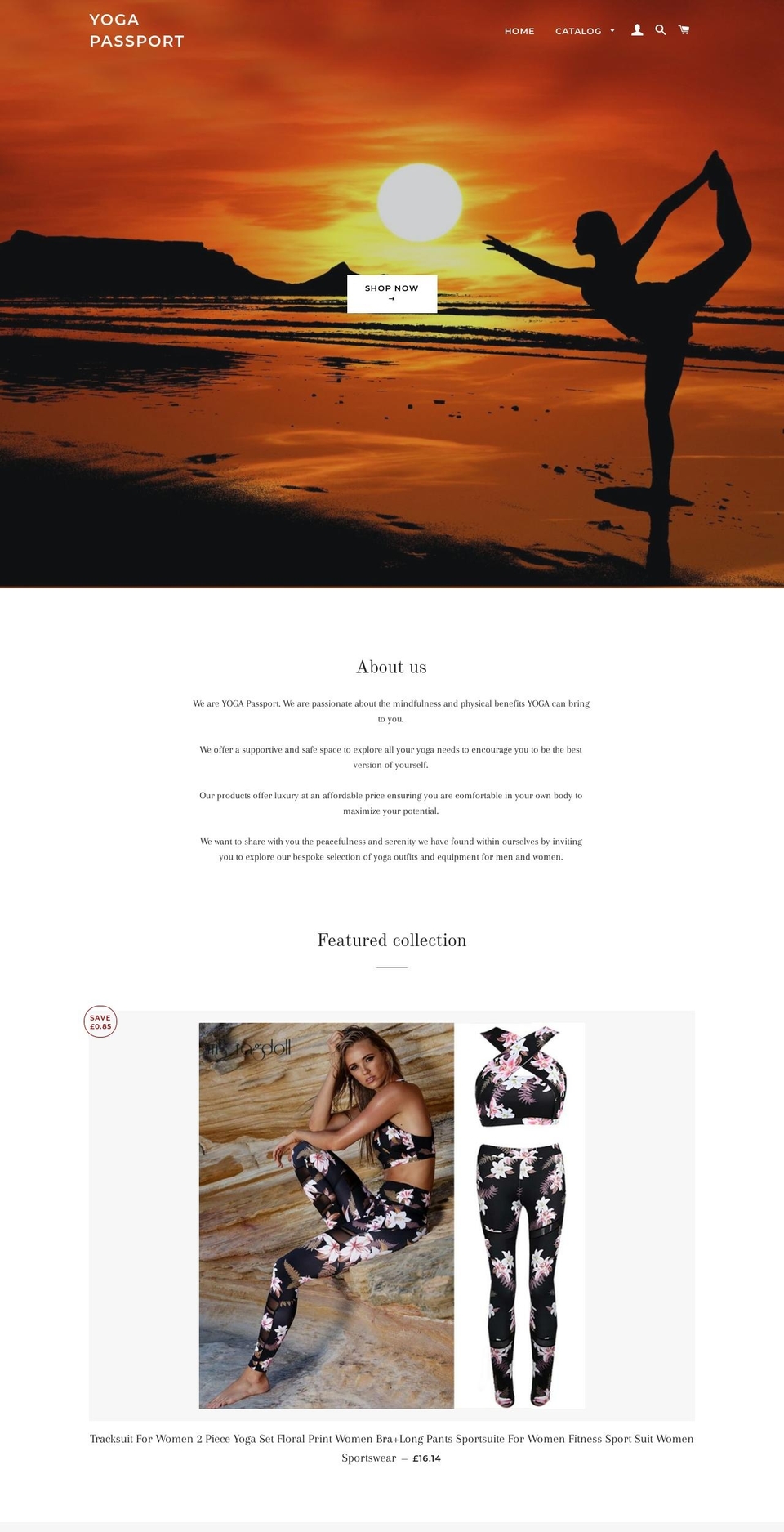 passportyoga.com shopify website screenshot