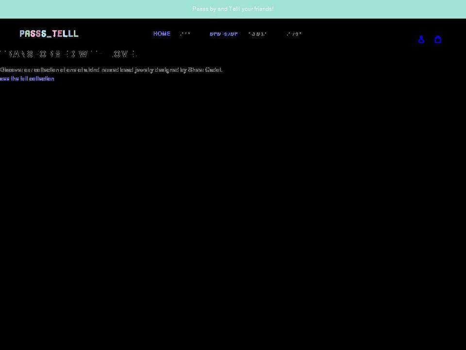 passs-telll.com shopify website screenshot