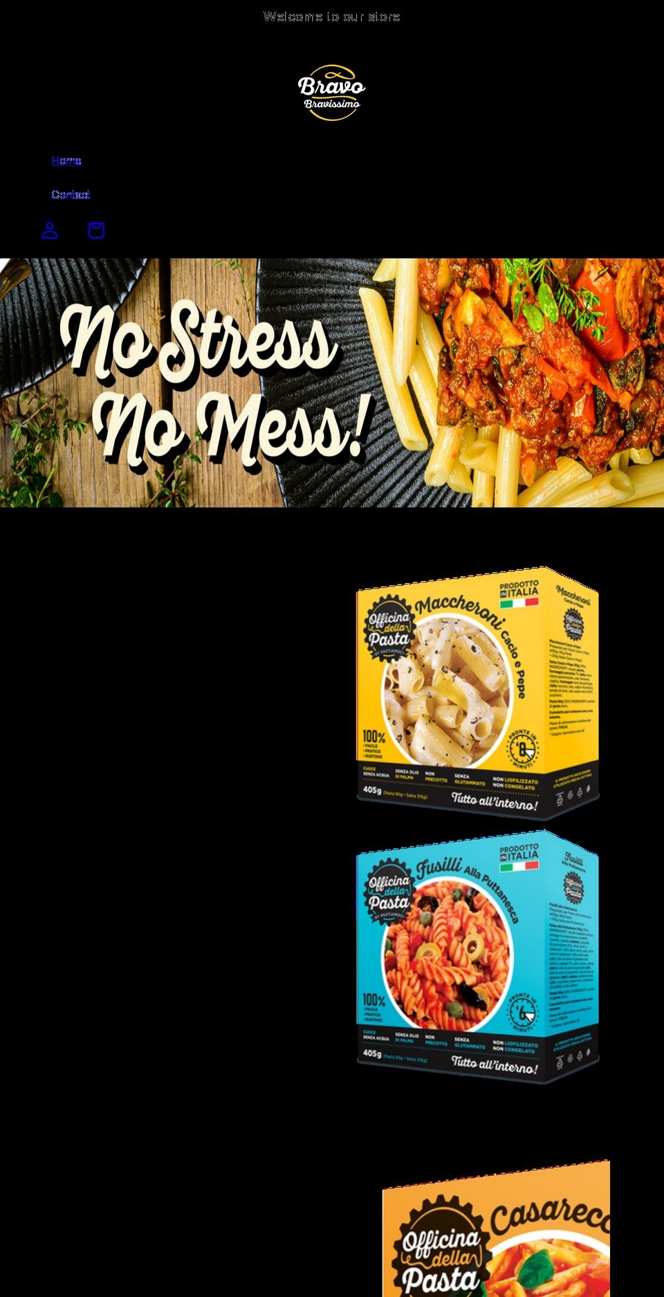pastaandfriends.com shopify website screenshot