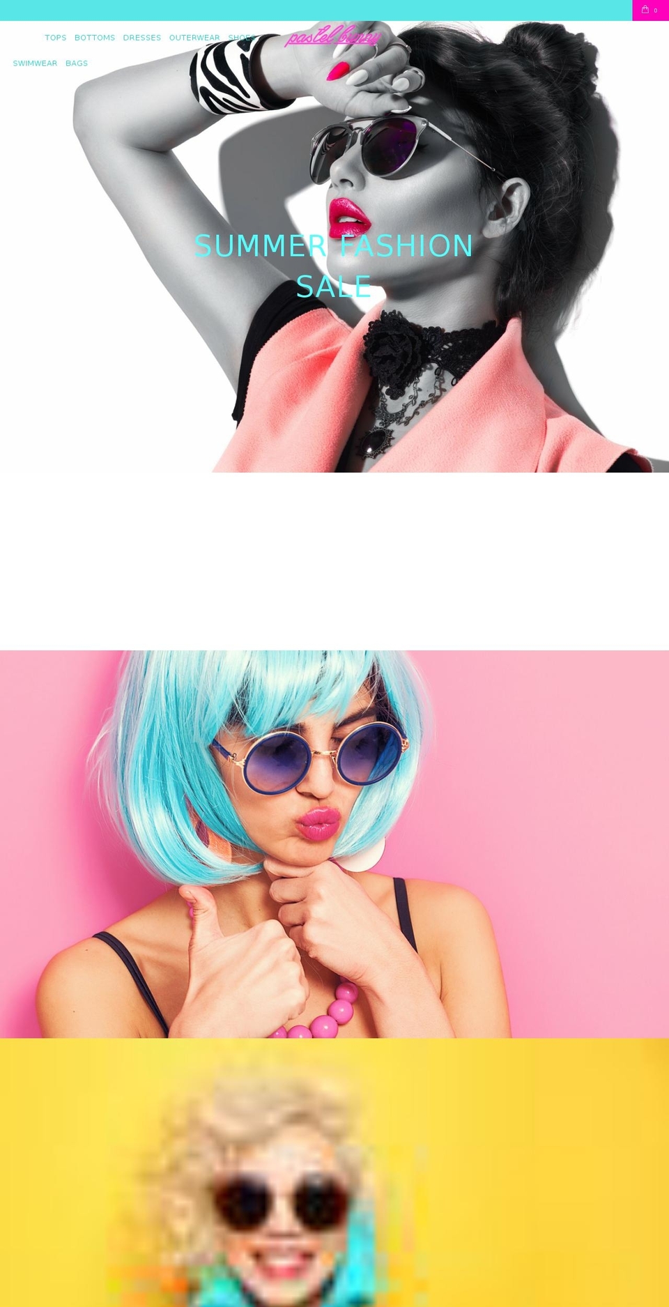 pastelbunny.com shopify website screenshot