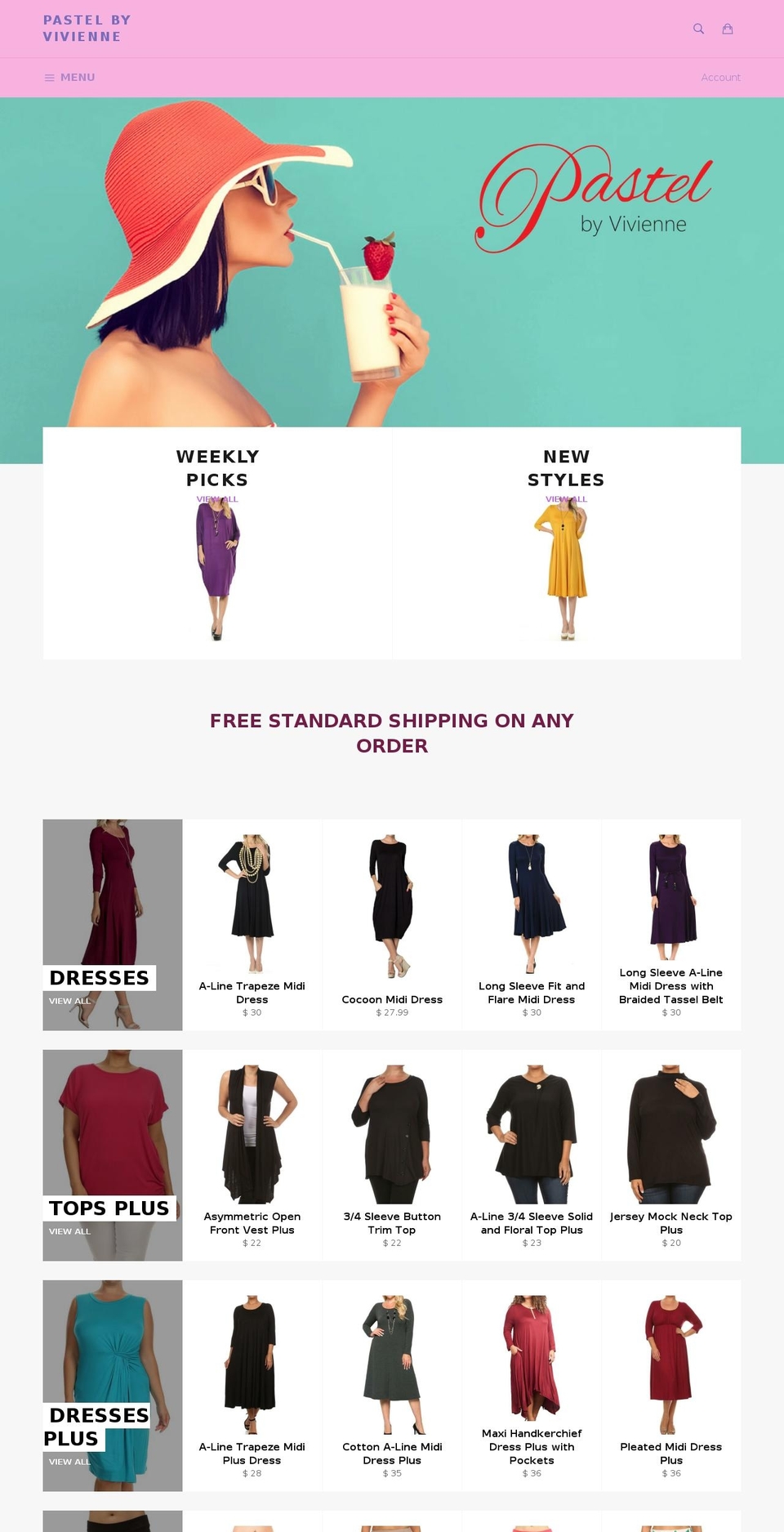 pastelbyvvn.com shopify website screenshot