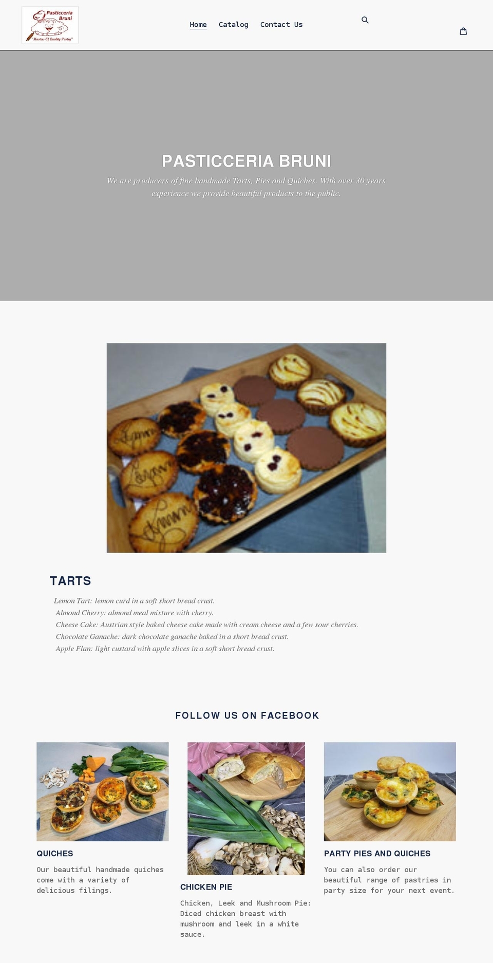 pasticceriabruni.com shopify website screenshot