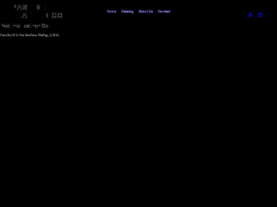 pastimeleatherco.com shopify website screenshot