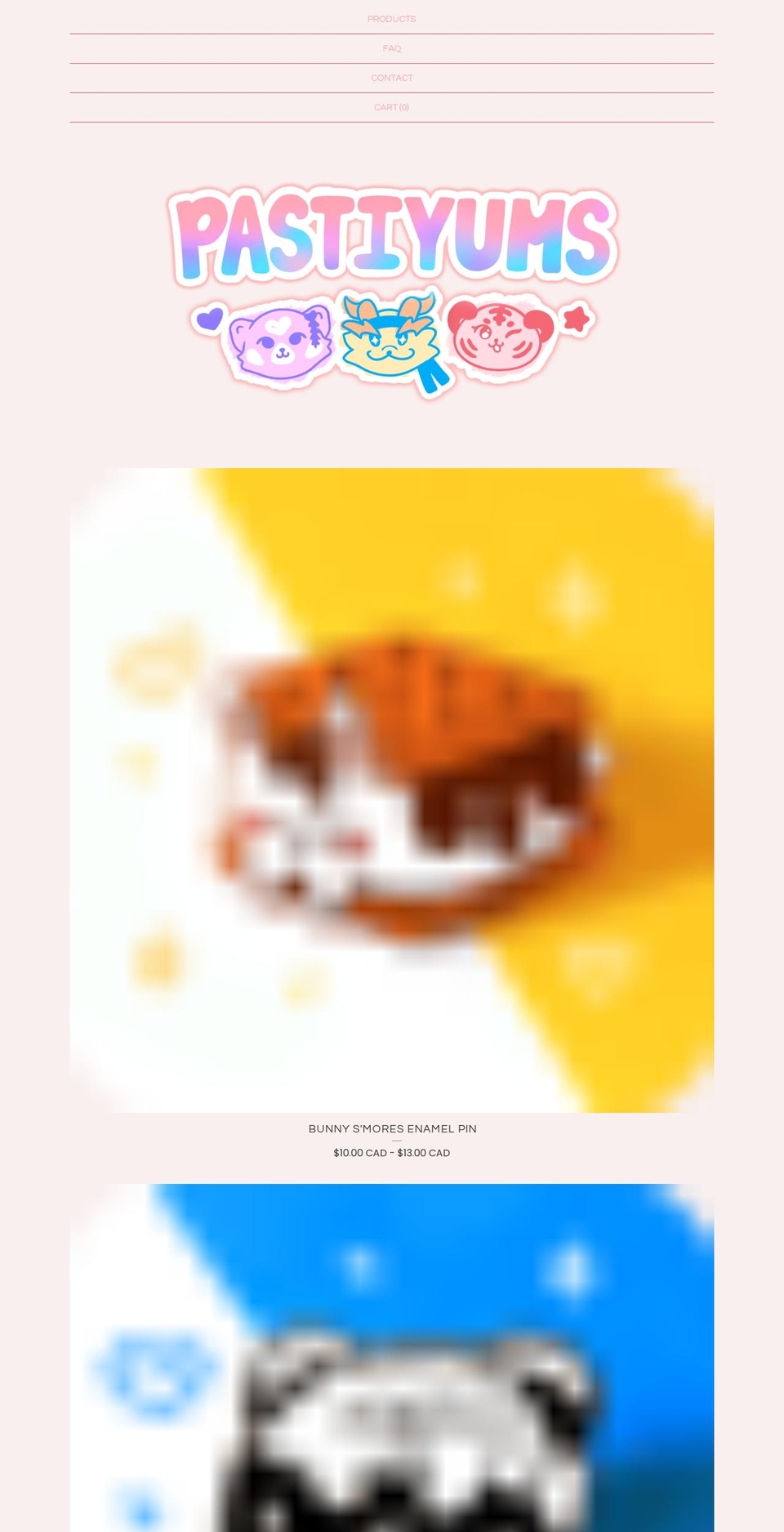 pastiyums.com shopify website screenshot