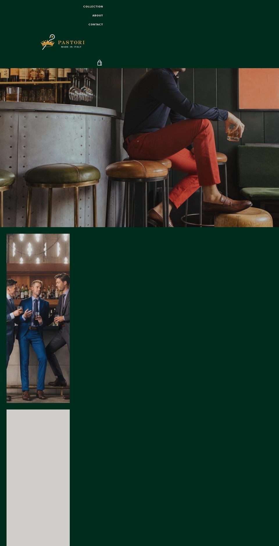 pastorifootwear.com — Shopify storefront screenshot