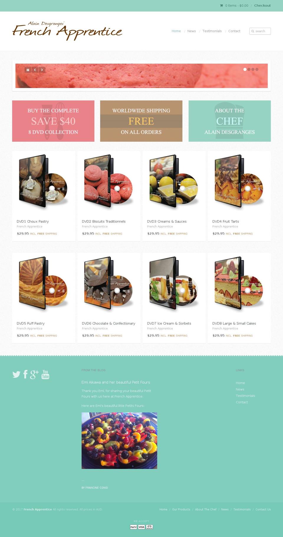 pastrydvd.com shopify website screenshot