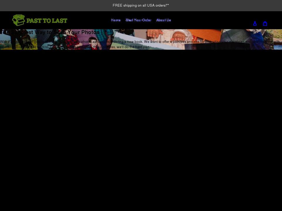 pasttolast.com shopify website screenshot