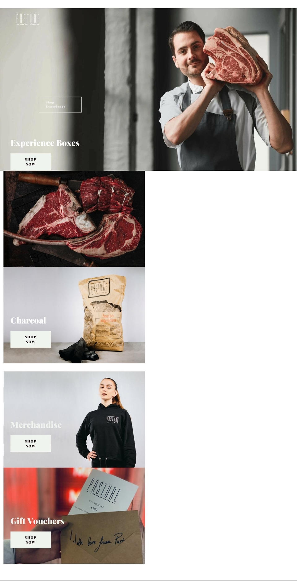 pasturerestaurant.shop shopify website screenshot