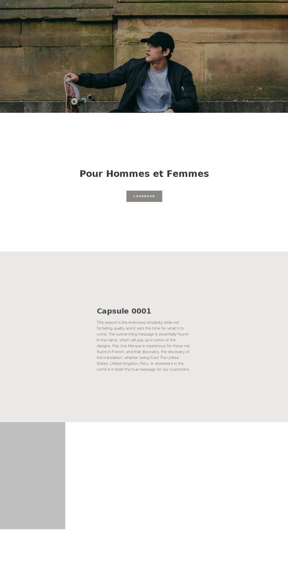 pasunemarque.net shopify website screenshot