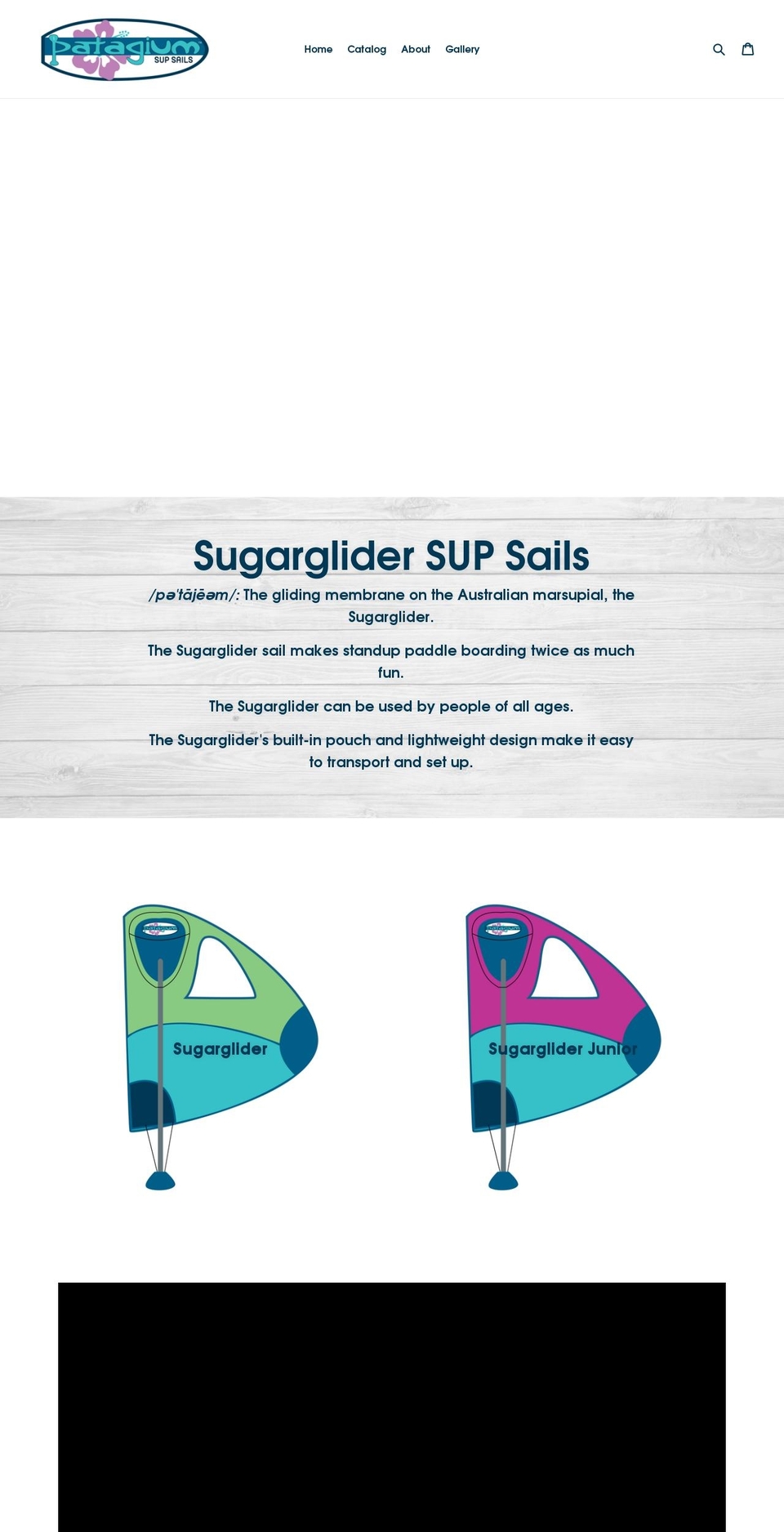 patagiumsupsails.com — Shopify storefront screenshot