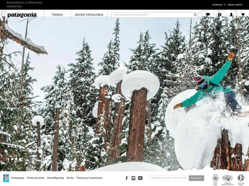 patagonia-ar.com — Shopify storefront screenshot
