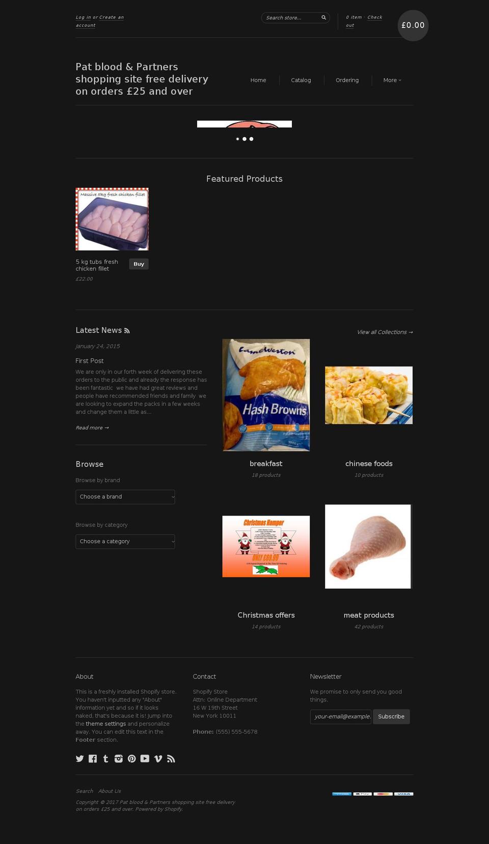 new-standard Shopify theme site example patbloodandpartners.com