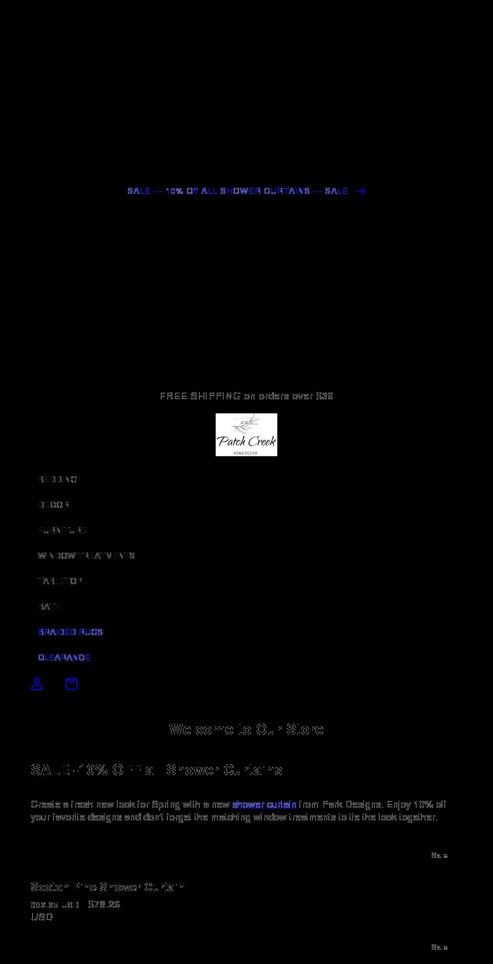 patchcreek.com shopify website screenshot