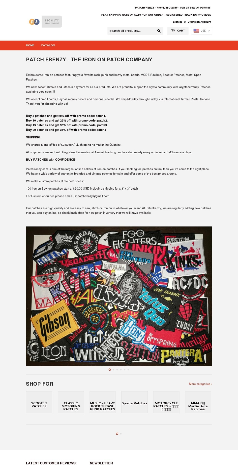 patchfrenzy.com — Shopify storefront screenshot