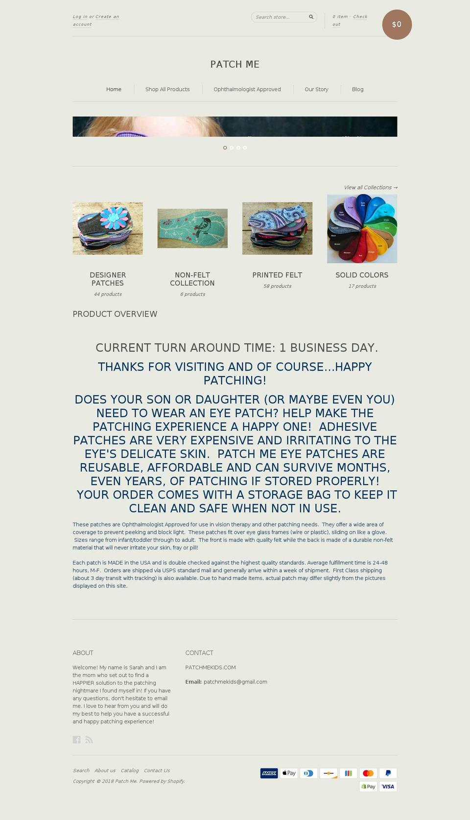 patchmekids.com — Shopify storefront screenshot