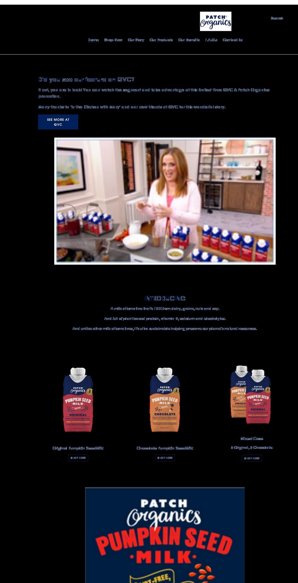 patchmilk.com shopify website screenshot