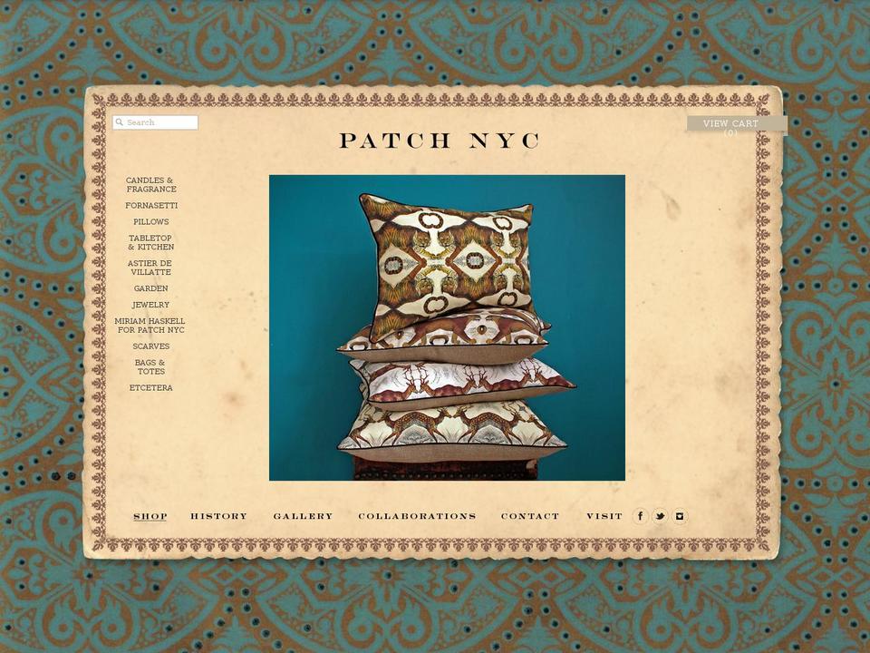 patchnyc.com shopify website screenshot