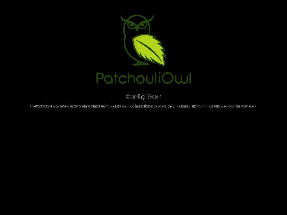 patchouliowl.com shopify website screenshot