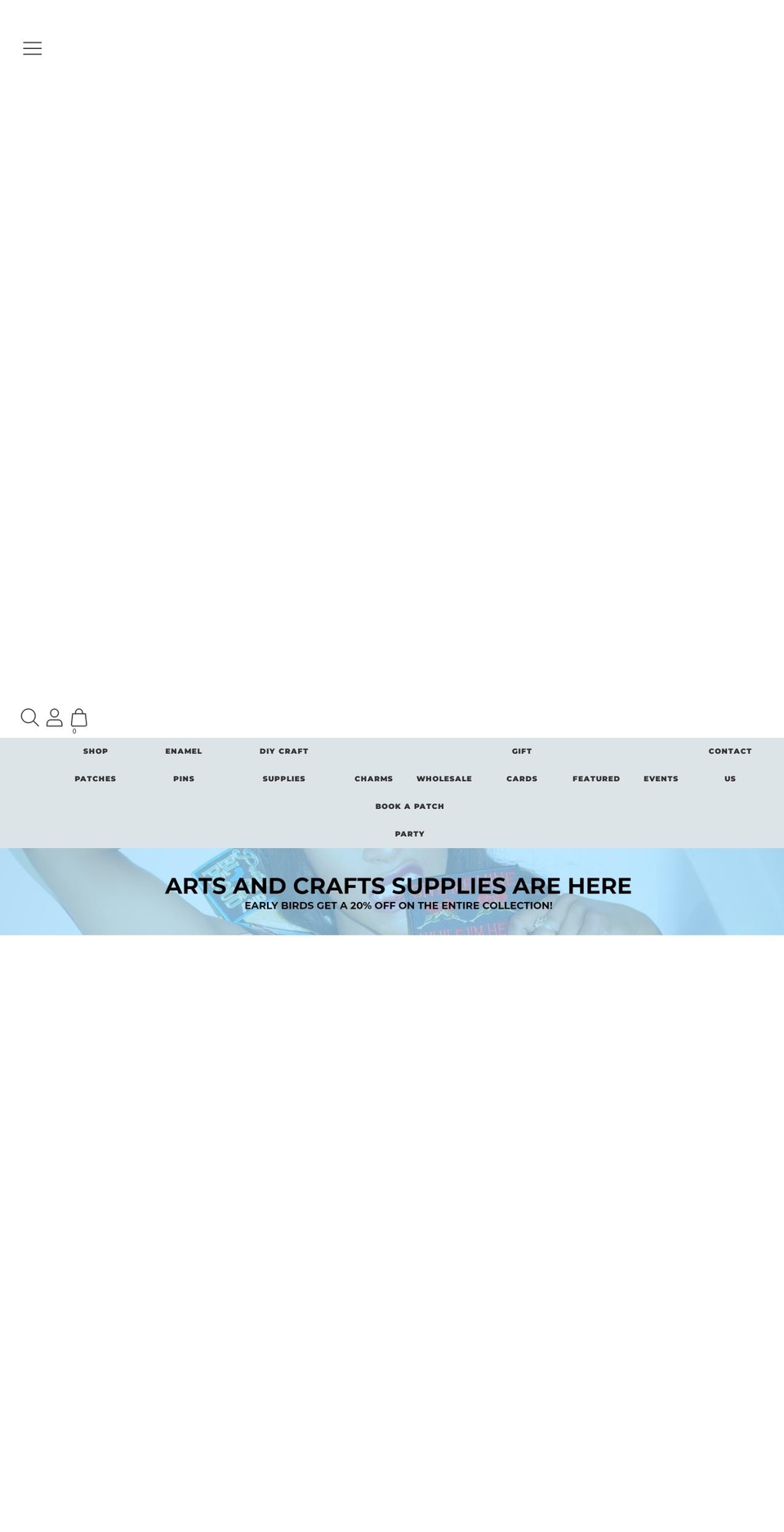 patchpartyclub.com shopify website screenshot