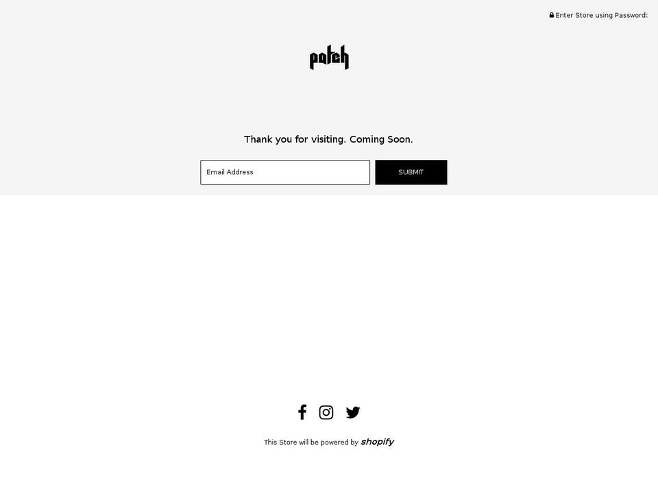 patchswimwear.com — Shopify storefront screenshot