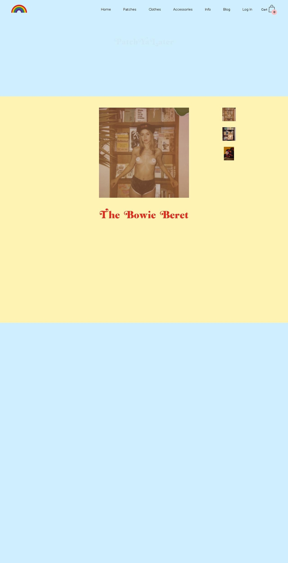 patchyalater.com shopify website screenshot