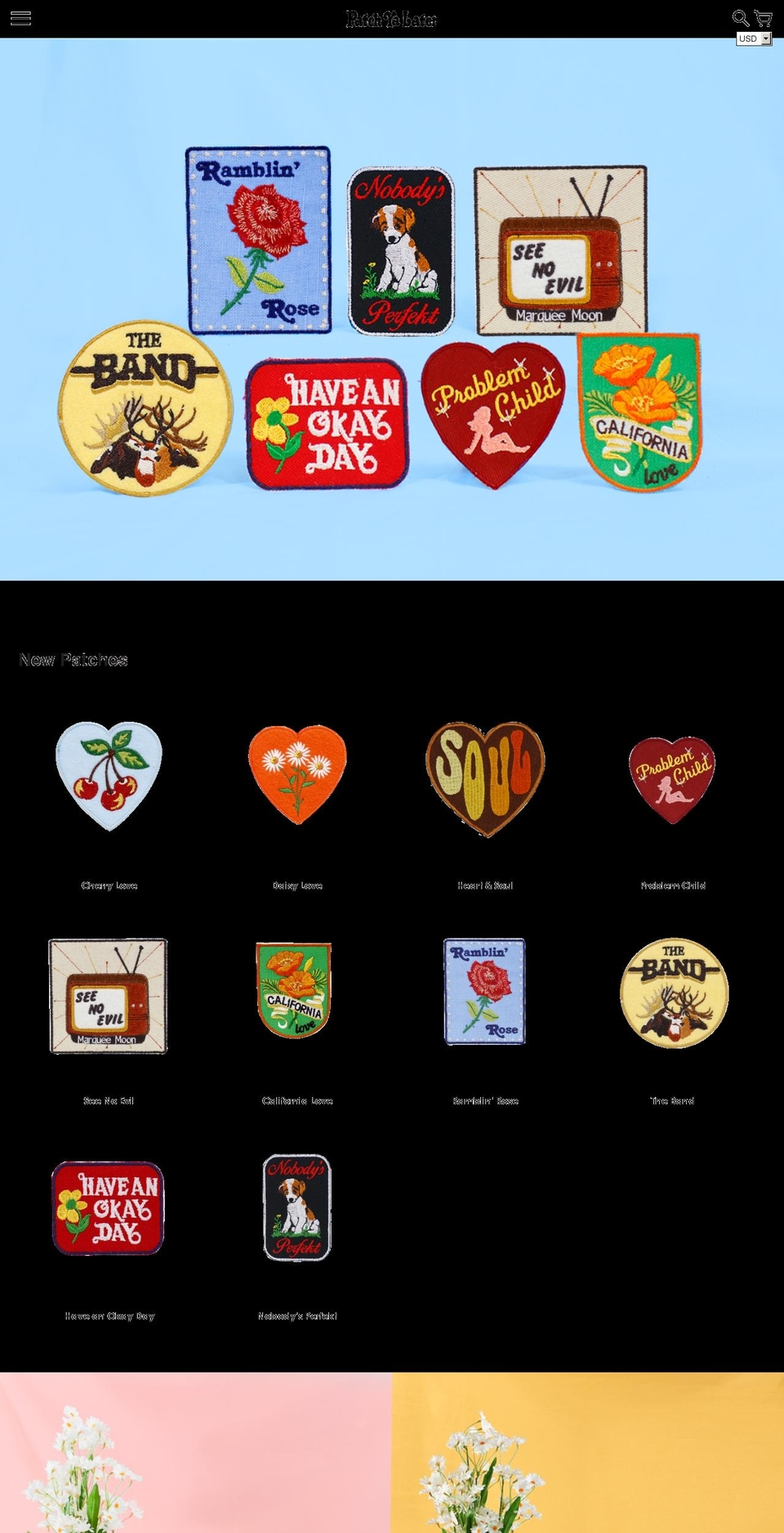 patchyalater.myshopify.com shopify website screenshot