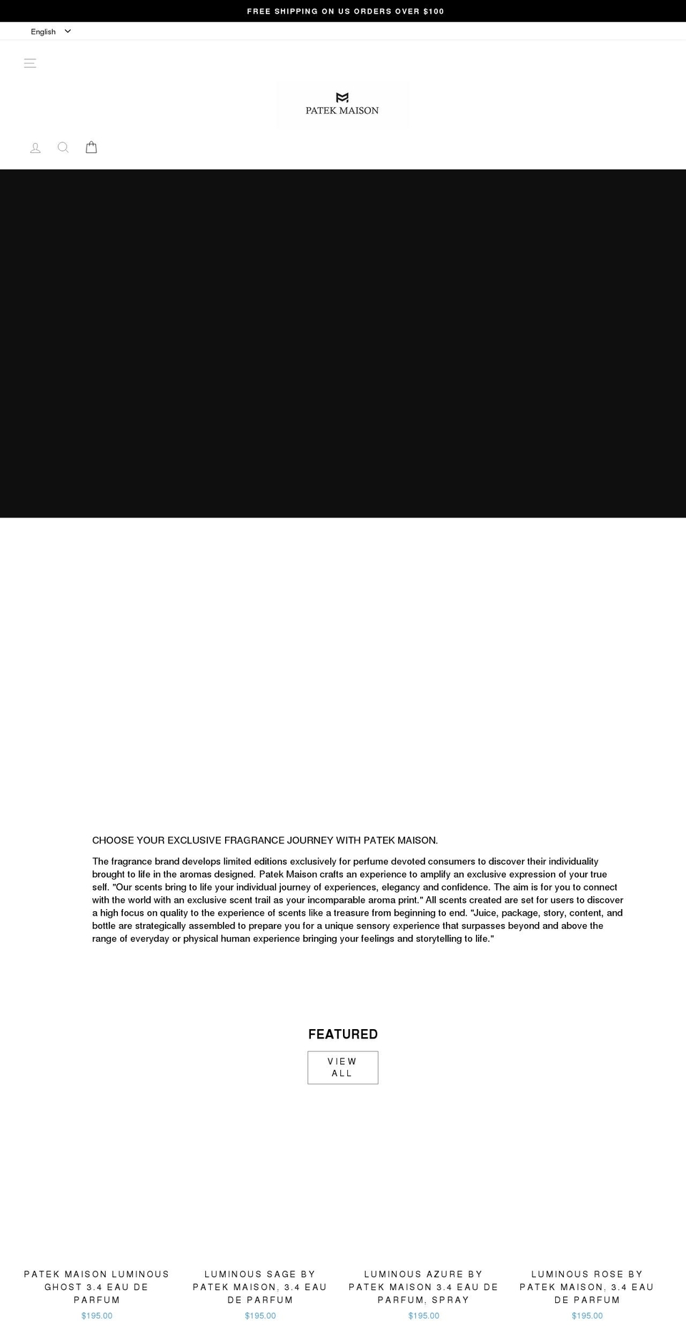 patekmaison.com shopify website screenshot