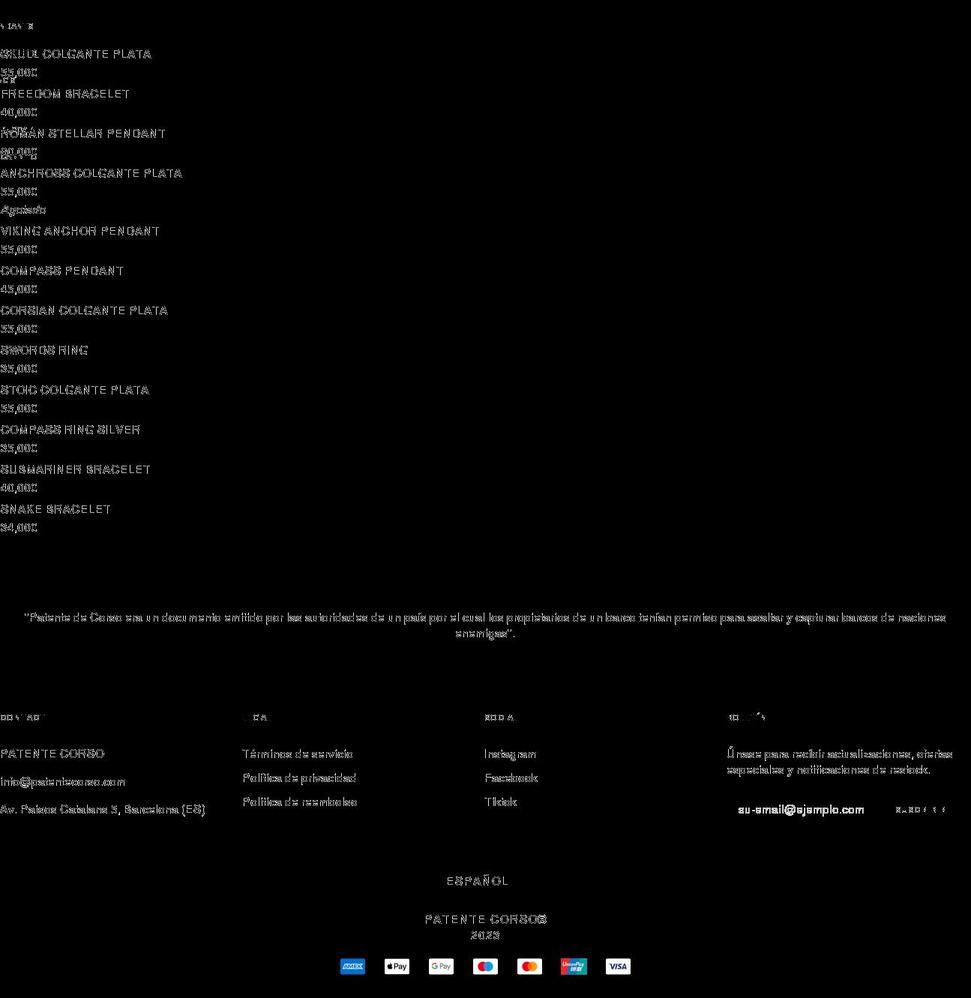 patentecorso.com shopify website screenshot
