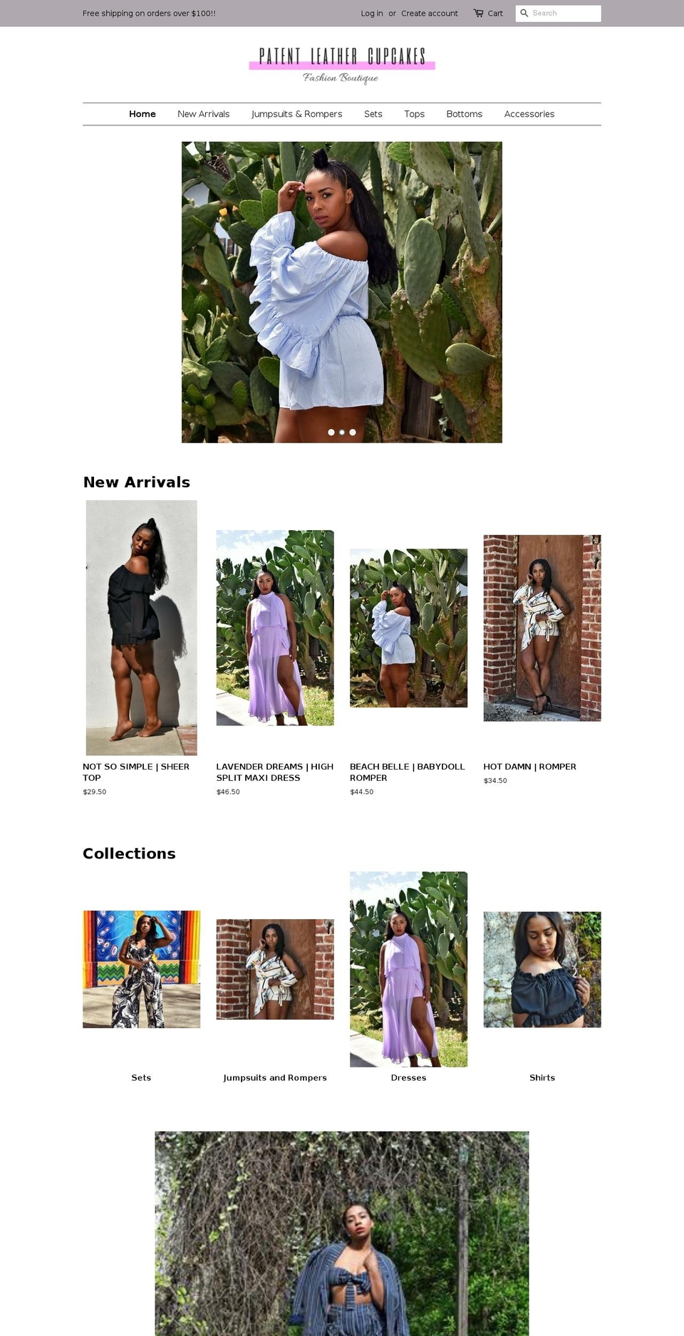 patentleathercupcakes.com — Shopify storefront screenshot