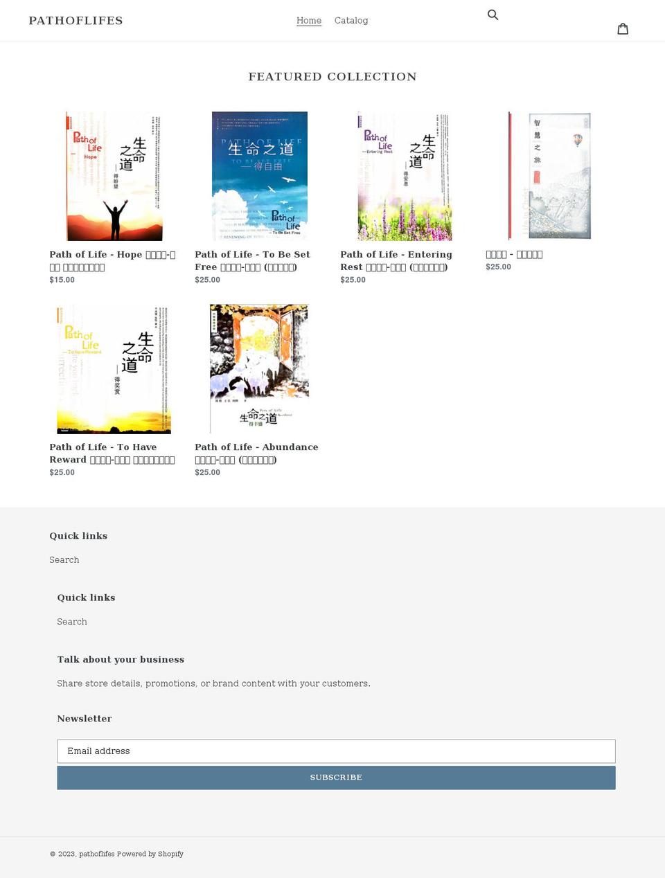 pathoflifencicm.com shopify website screenshot