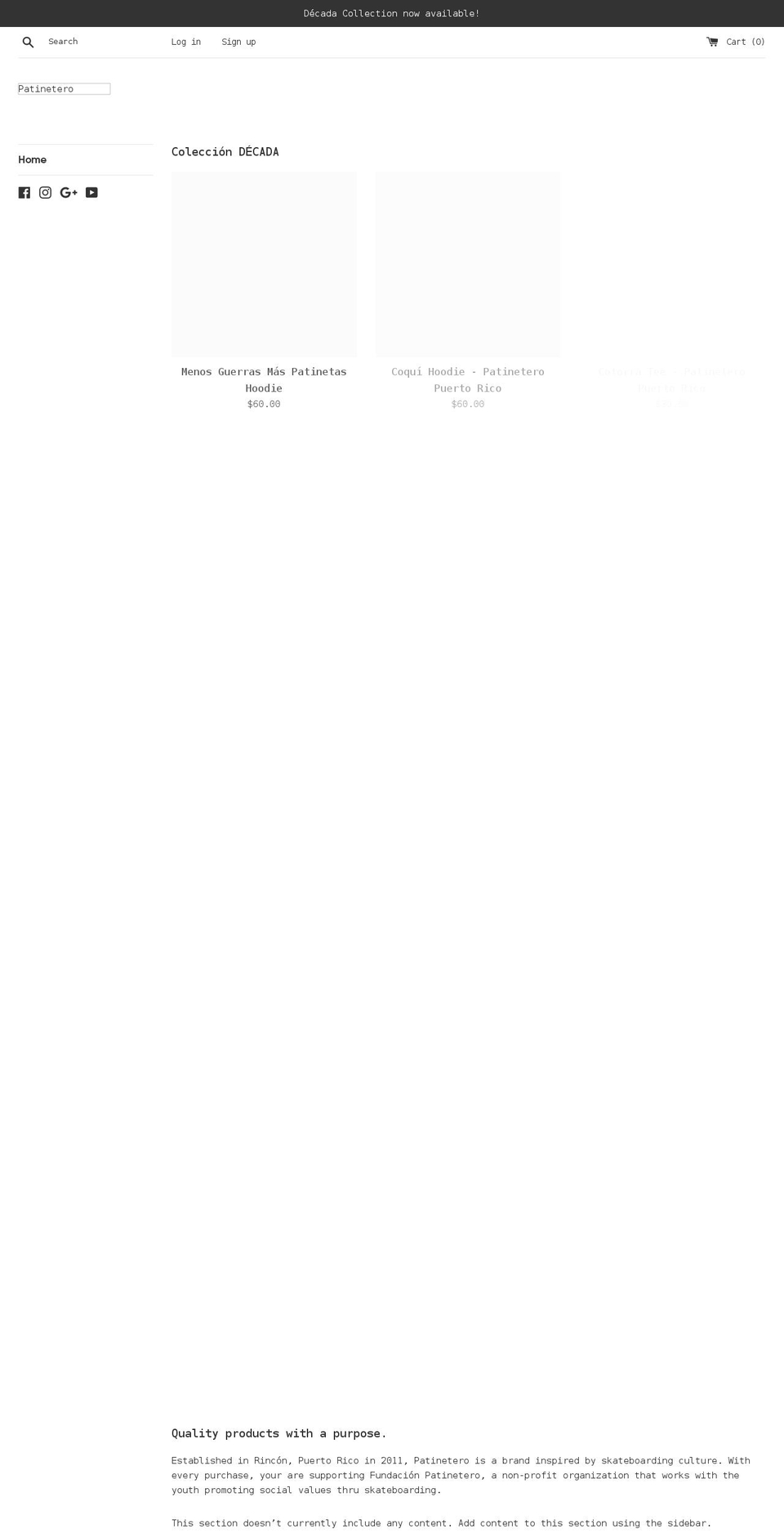 patineteropr.com shopify website screenshot
