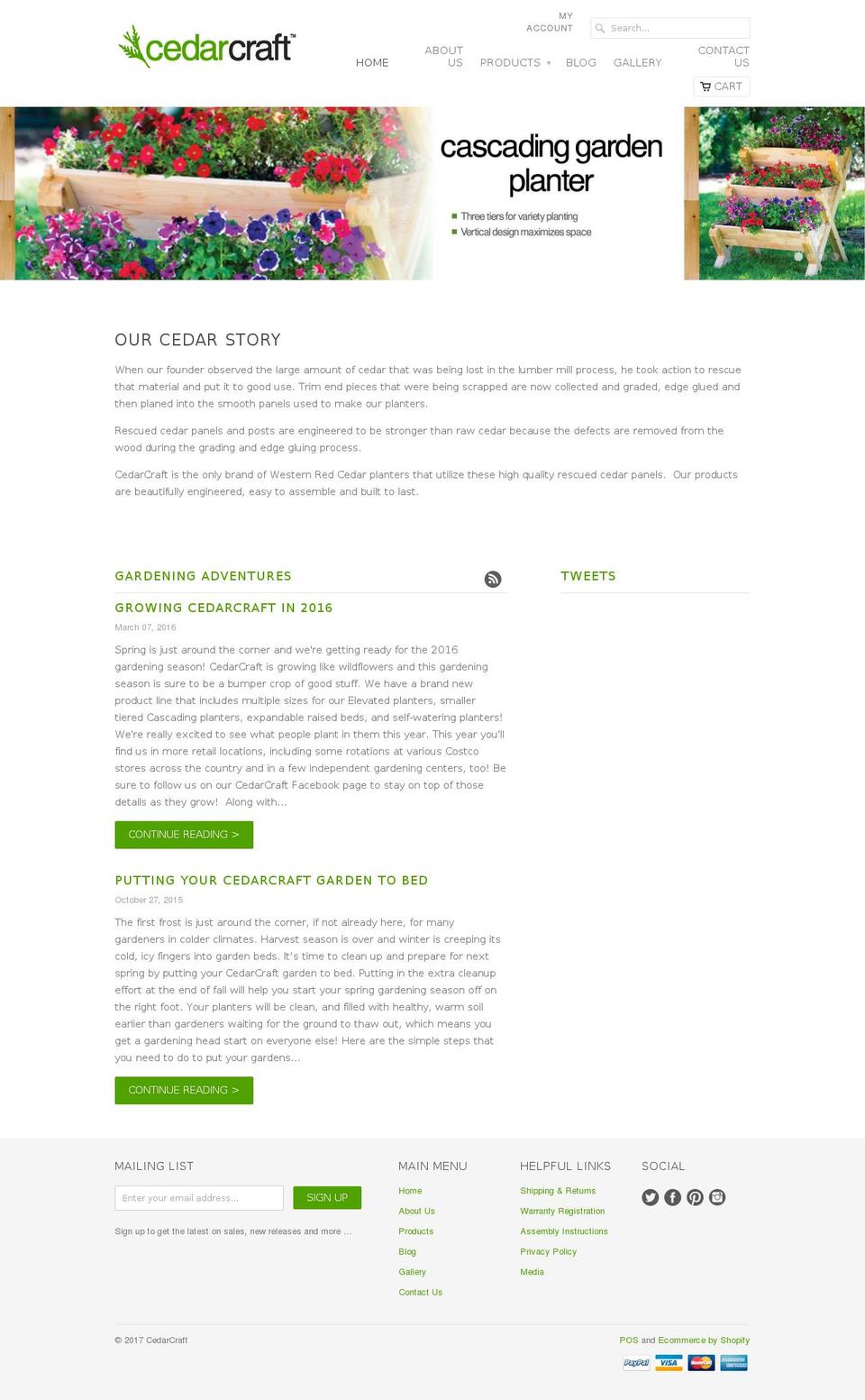 patio-craft.com shopify website screenshot