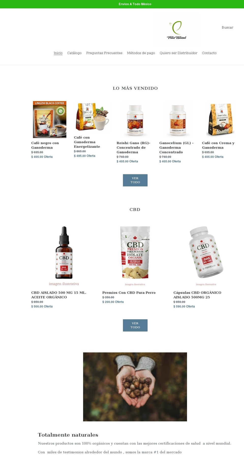 pationatural.com shopify website screenshot