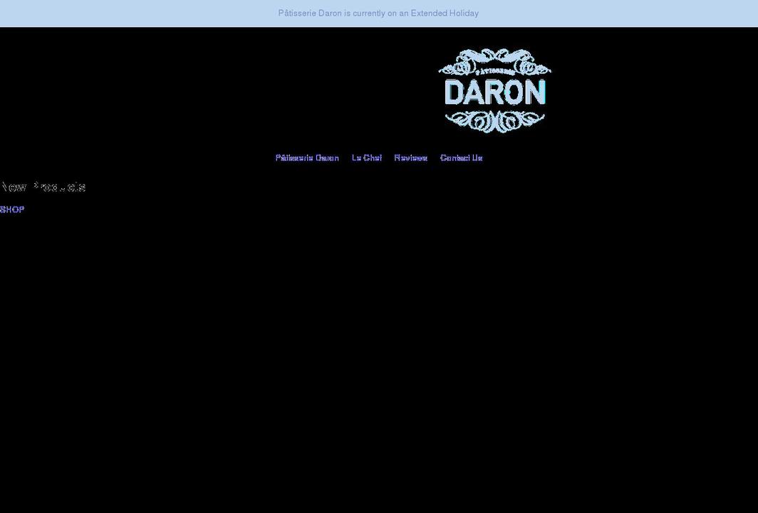patisseriedaron.com shopify website screenshot