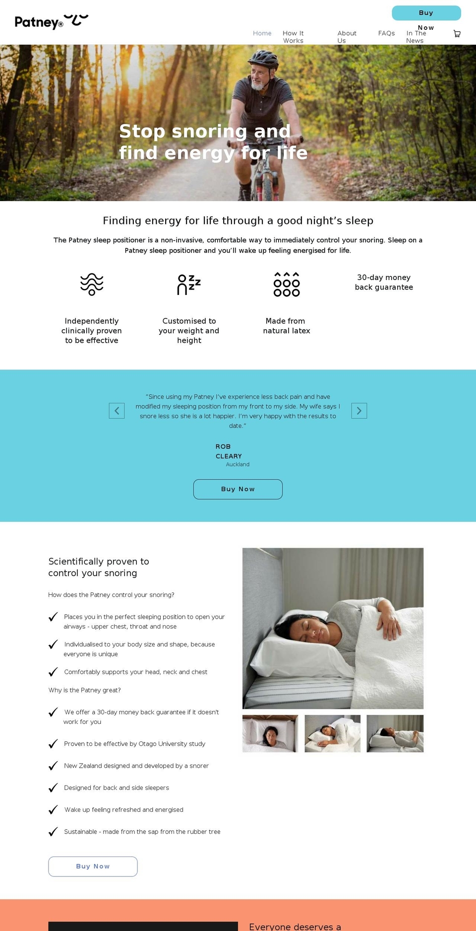 Patney Shopify theme site example patnie.com