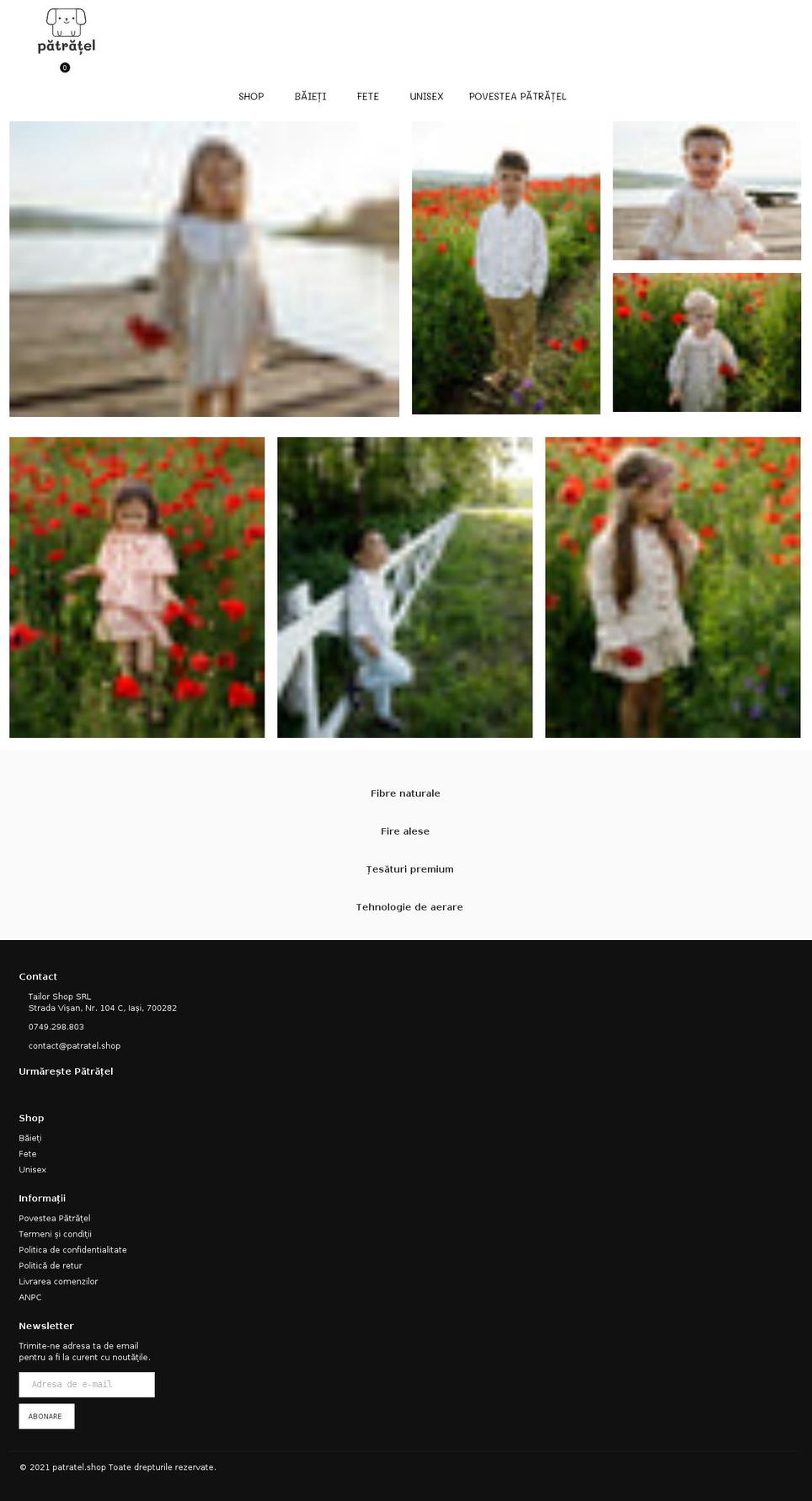 patratel.shop shopify website screenshot