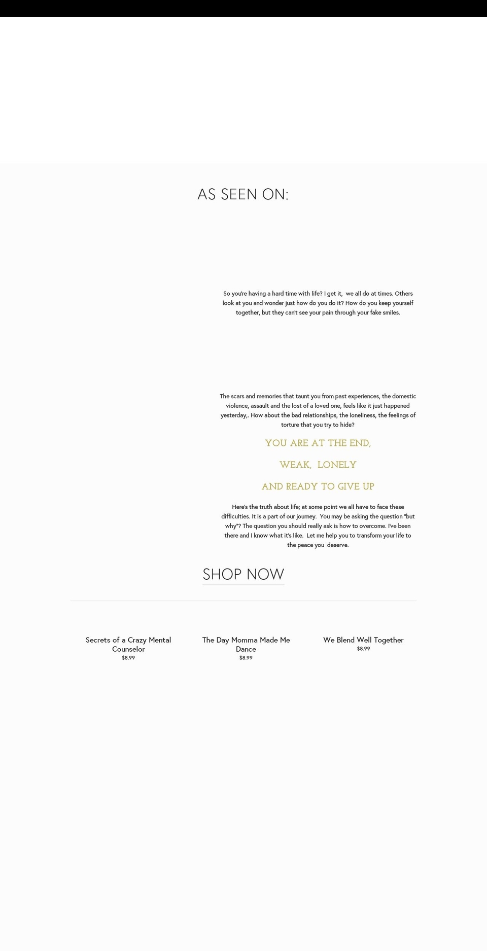 patriceshavone.com — Shopify storefront screenshot