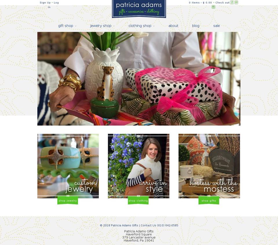 PAG Theme #1 Shopify theme site example patriciaadamsgifts.com