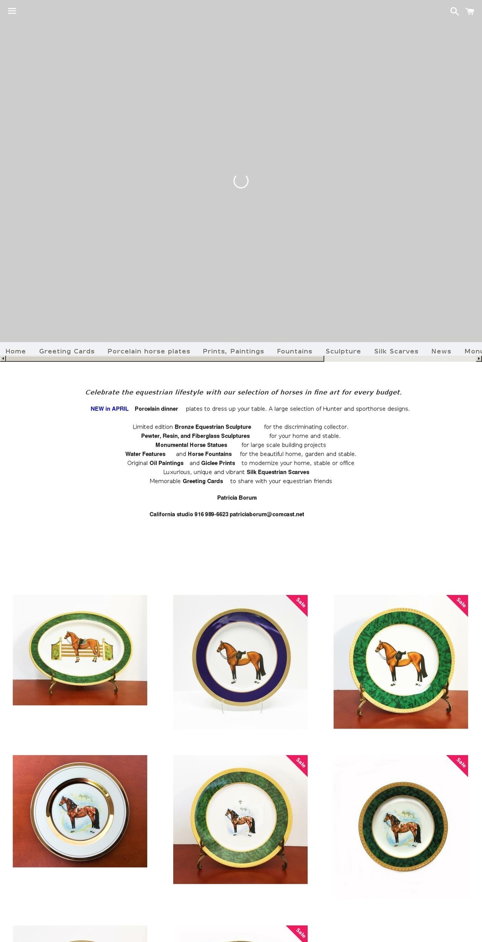 patriciaborum.com shopify website screenshot