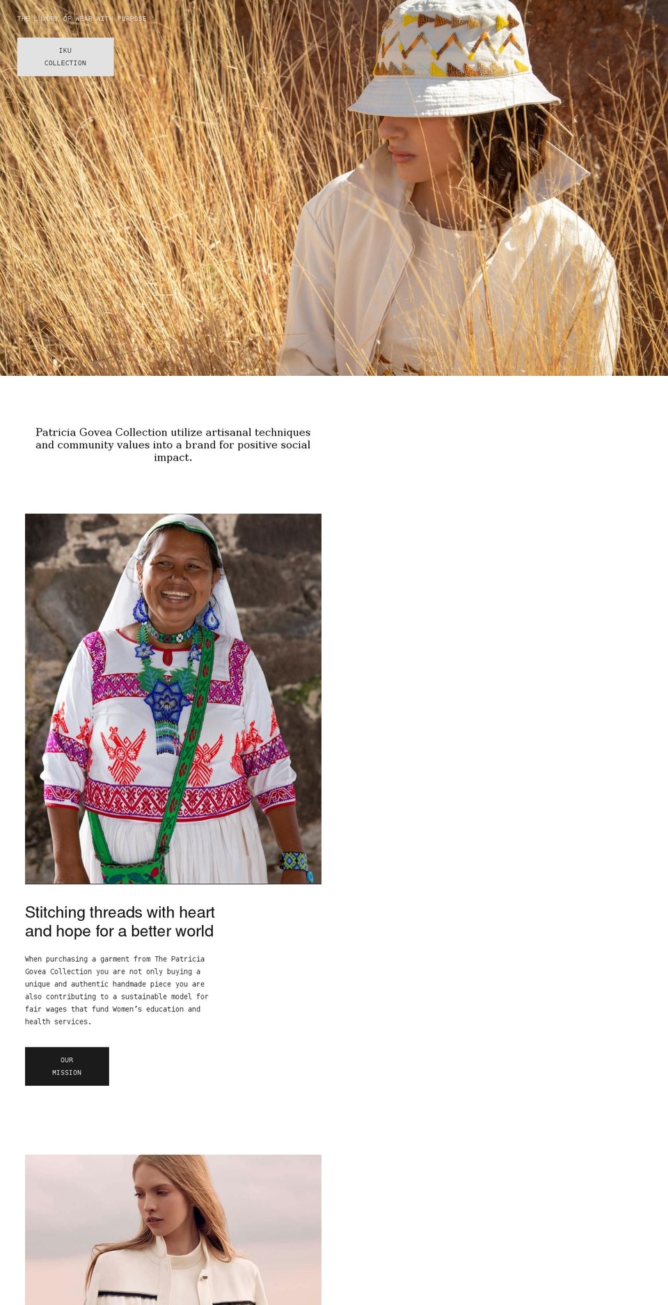 patriciagovea.com shopify website screenshot