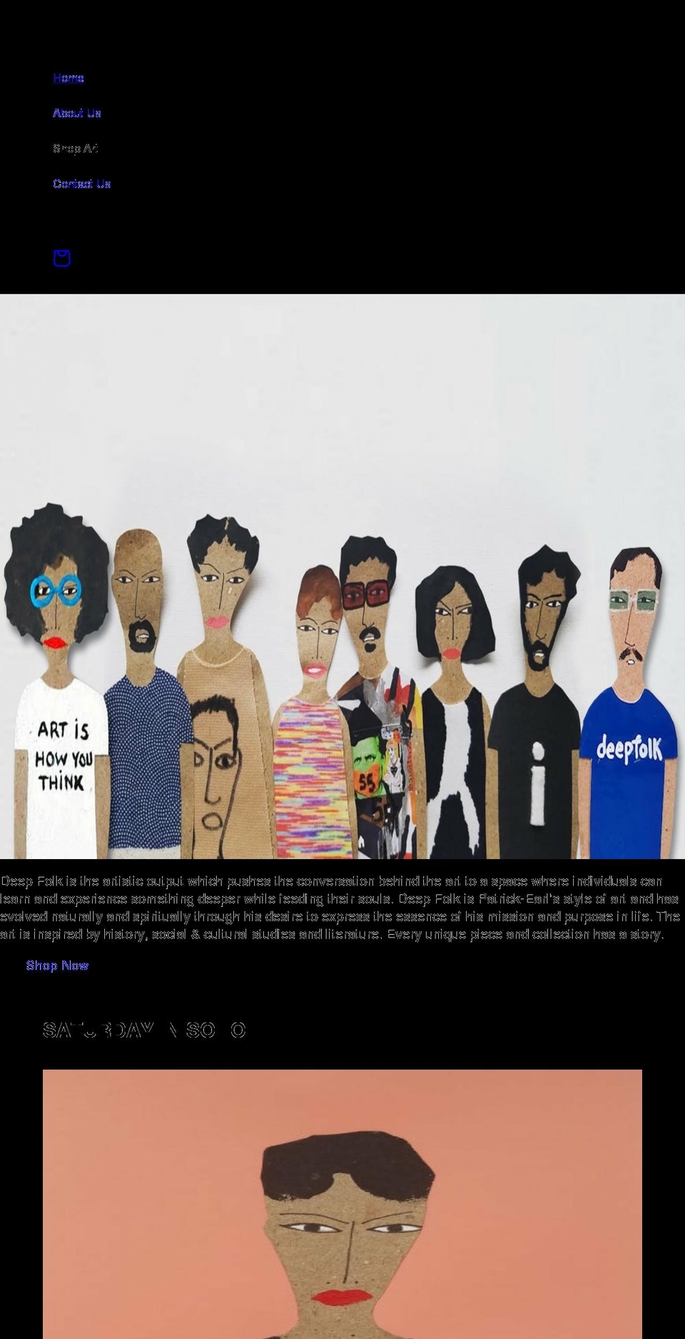 patrick-earl.com shopify website screenshot