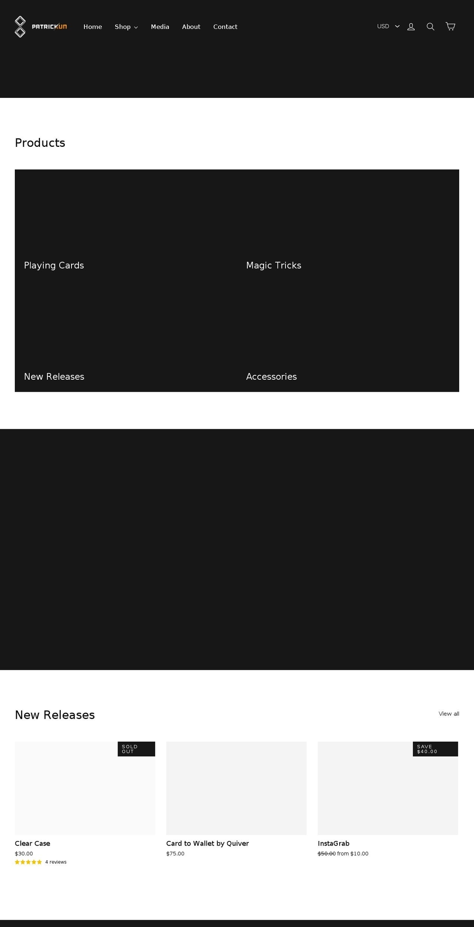 patrickkun.com — Shopify storefront screenshot