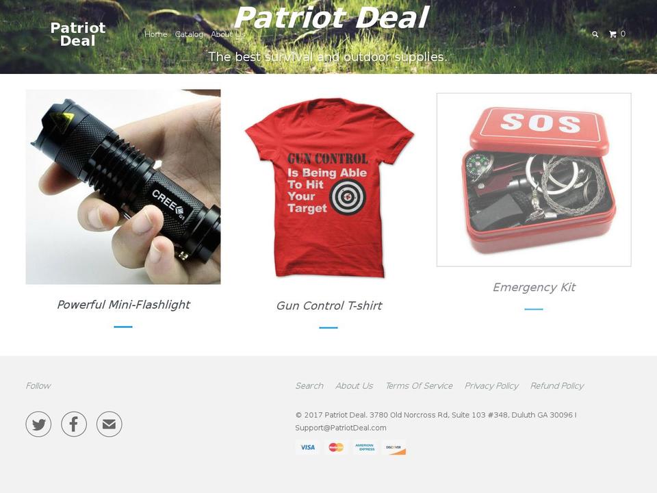 patriotdeal.com shopify website screenshot